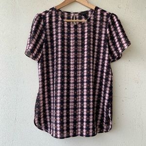 JCrew blouse with gorgeous pattern